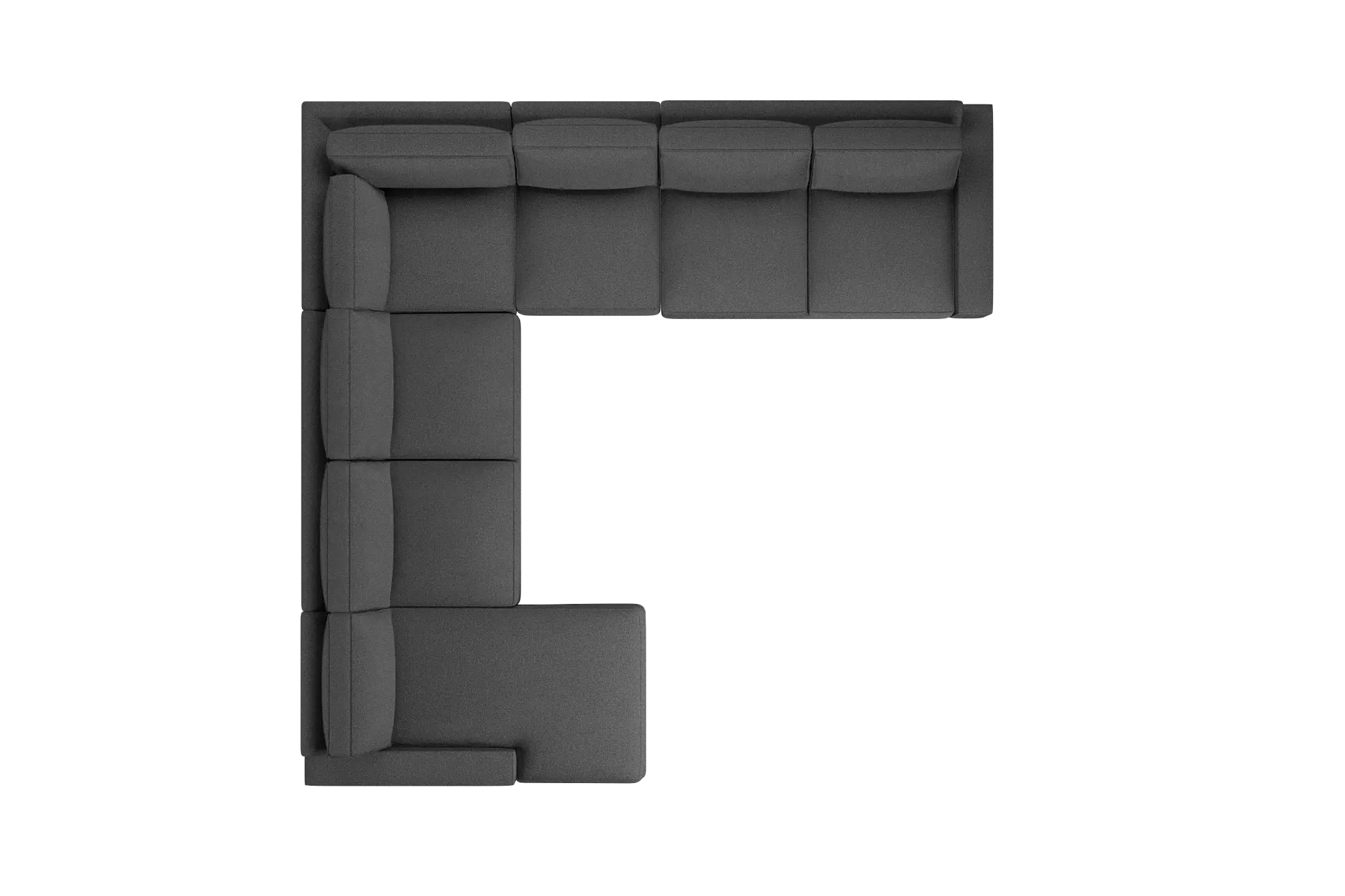Edgewater Delray Dark Gray Large Left Chaise Sectional Edgewater Delray Dark Gray Large Left Chaise Sectional