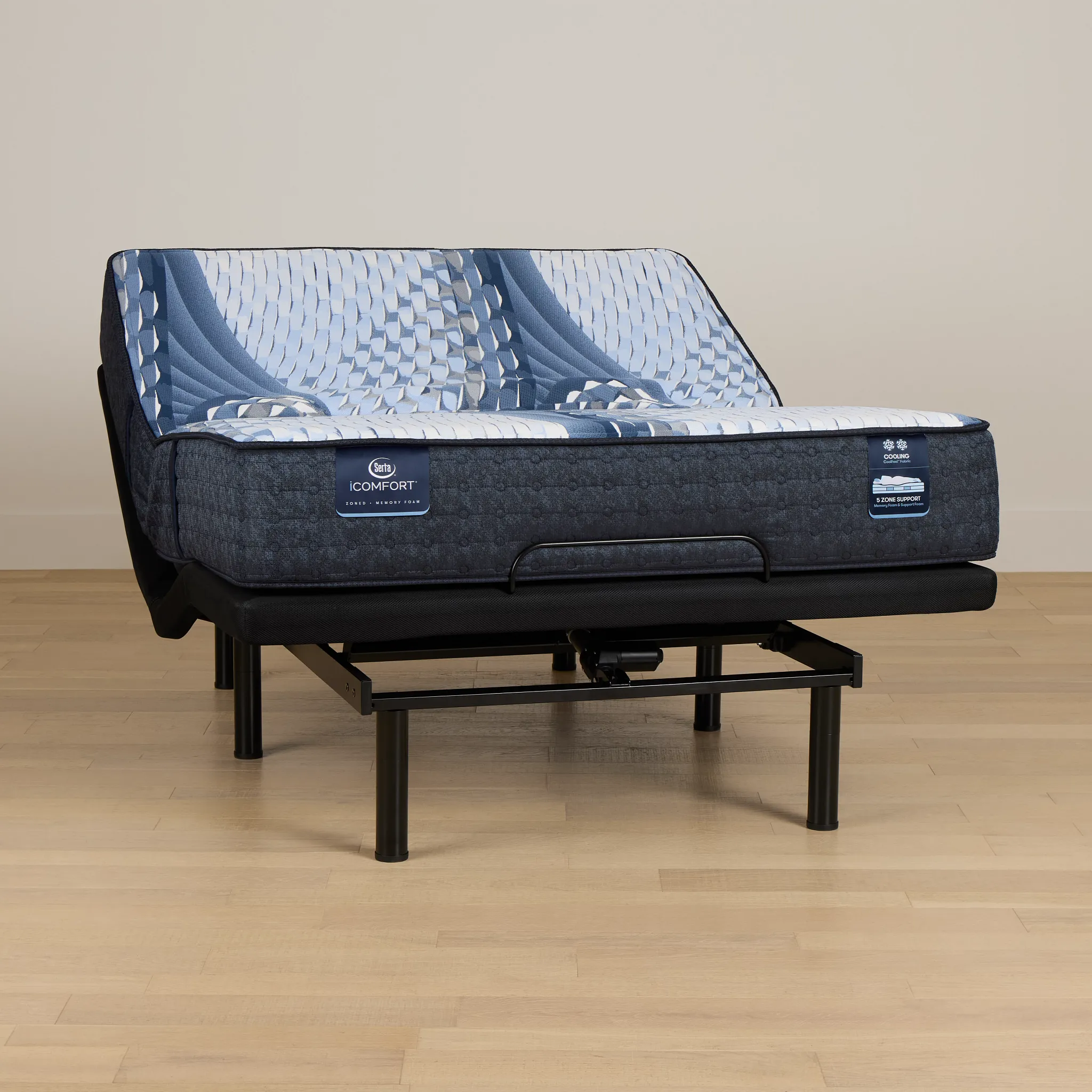 Serta Icomfort Elana Firm Deluxe Adjustable Mattress Set