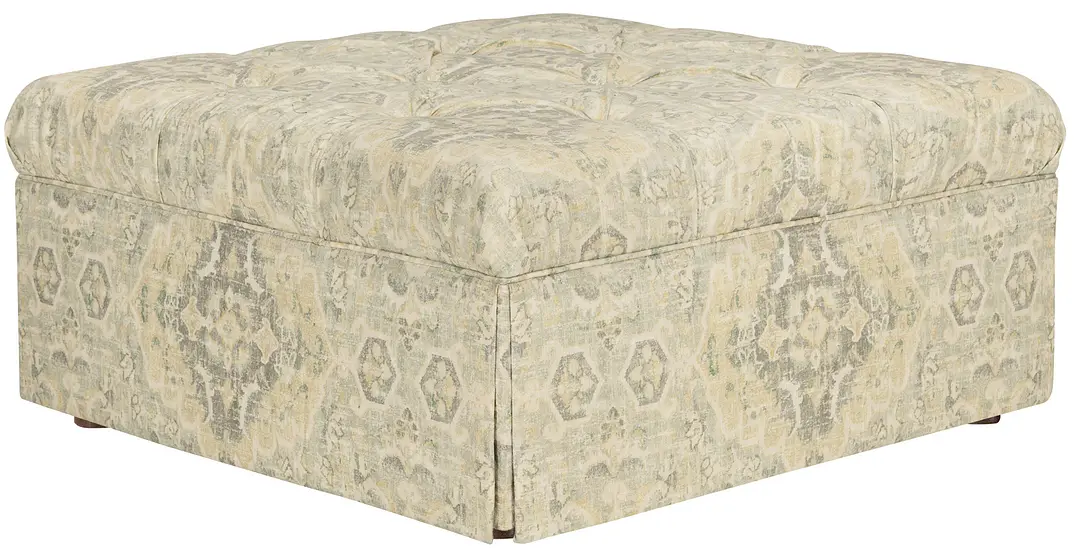 Malory Multicolored Fabric Accent Ottoman Malory Multicolored Fabric Accent Ottoman