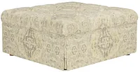 Malory Multicolored Fabric Accent Ottoman
