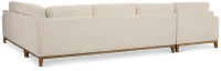 Maisie Light Beige Fabric Medium Left Chaise Sectional