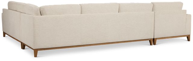 Maisie Light Beige Fabric Medium Left Chaise Sectional