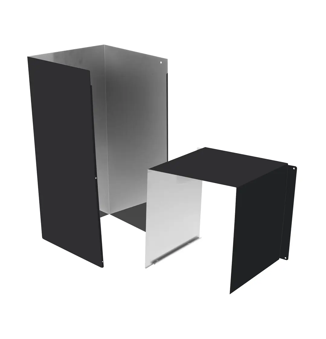 Cafe 8 Series Black Duct Cover Extension Cafe 8 Series Black Duct Cover Extension