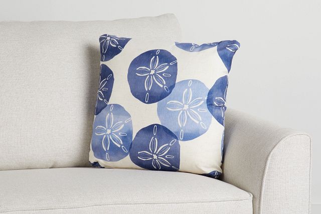 Sand Dollar Blue 20" Accent Pillow