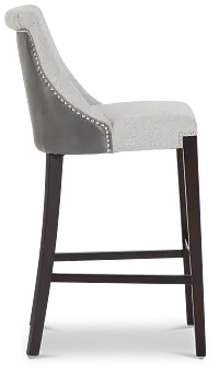 Brynn Light Gray Micro 30" Barstool