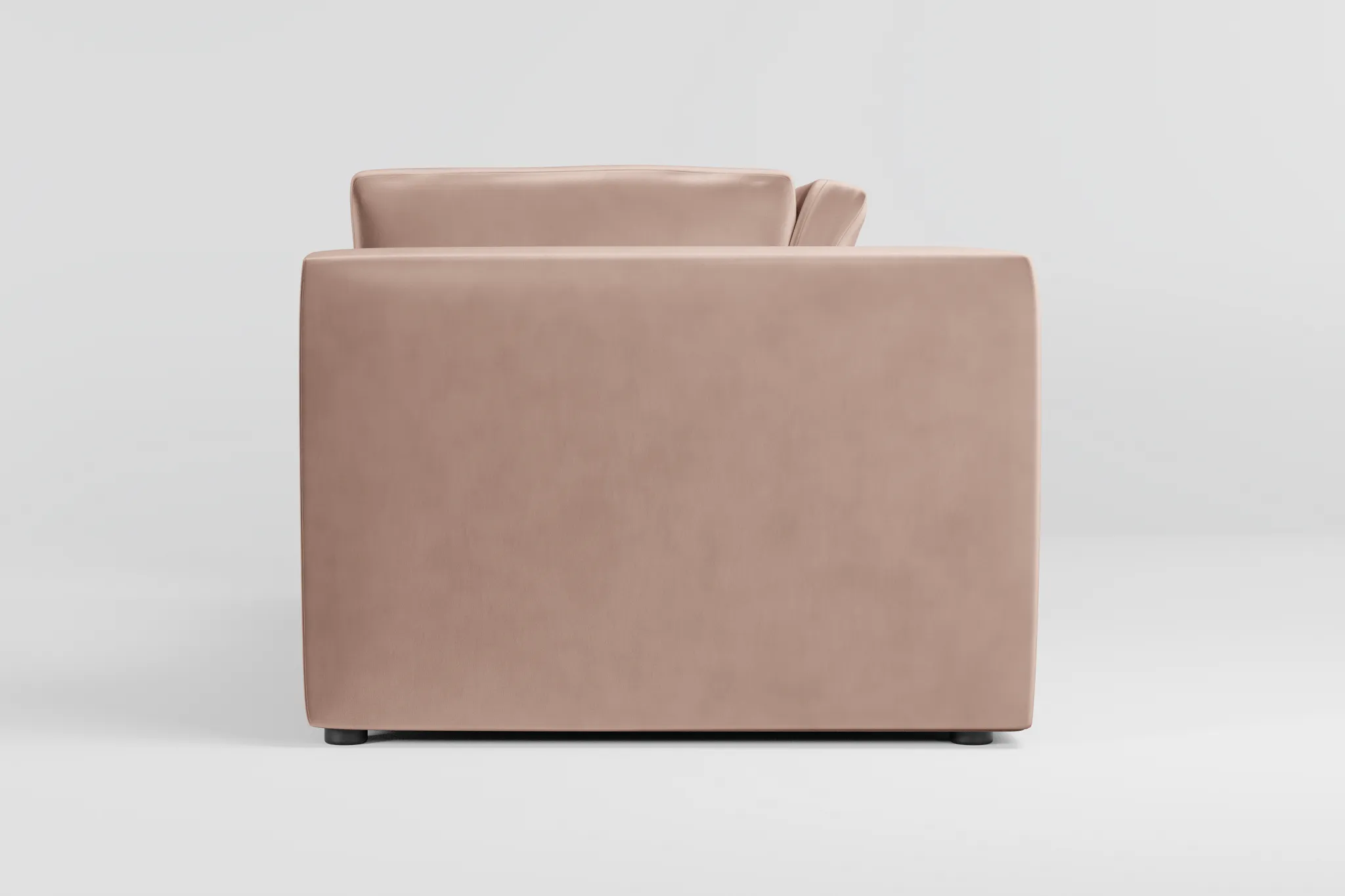 Destin Joya Light Pink Velvet 2-piece Modular Sofa