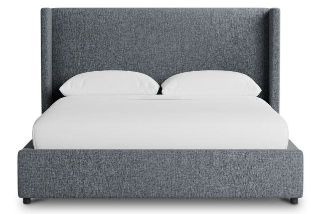 Captiva Elavation Gray 48" Upholstered Shelter Bed