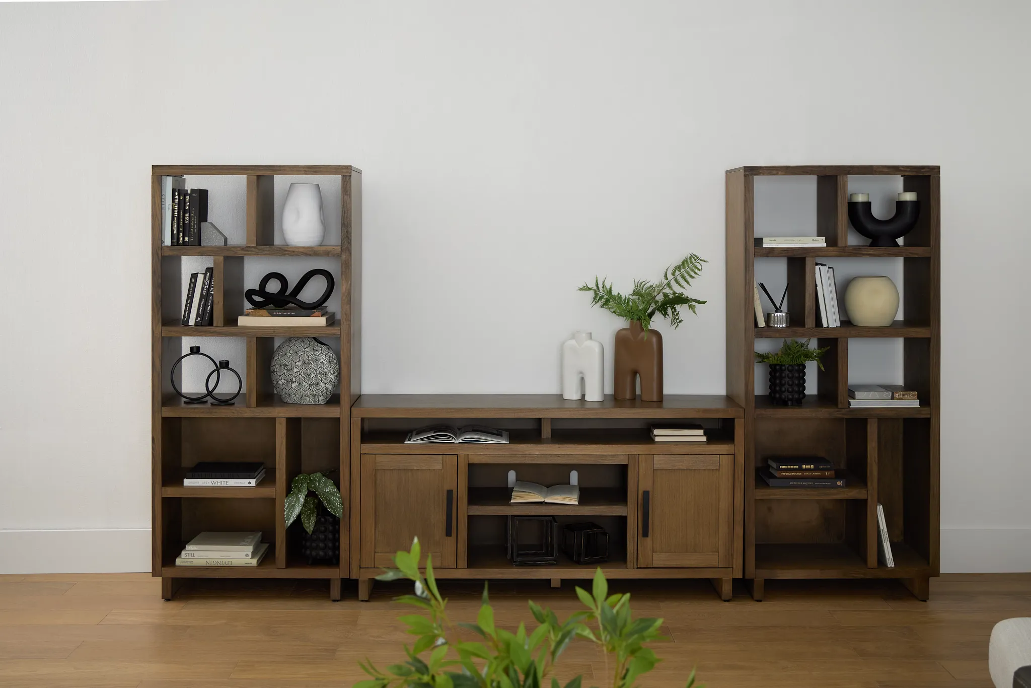 Richmond Light Tone 64" Open Pier Entertainment Wall