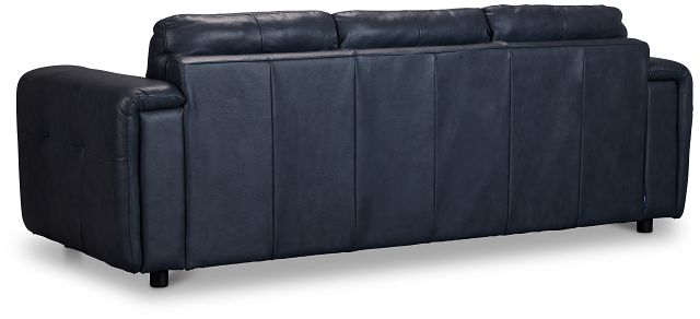 Rowan Navy Leather Sofa