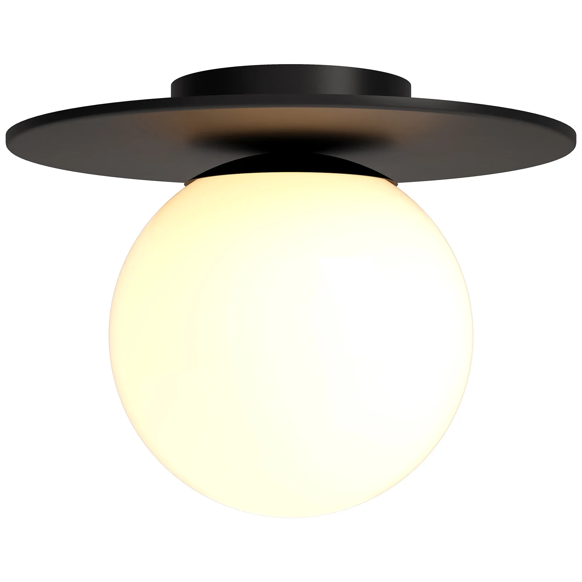 Sayer Black Semi Flush Mounted Light