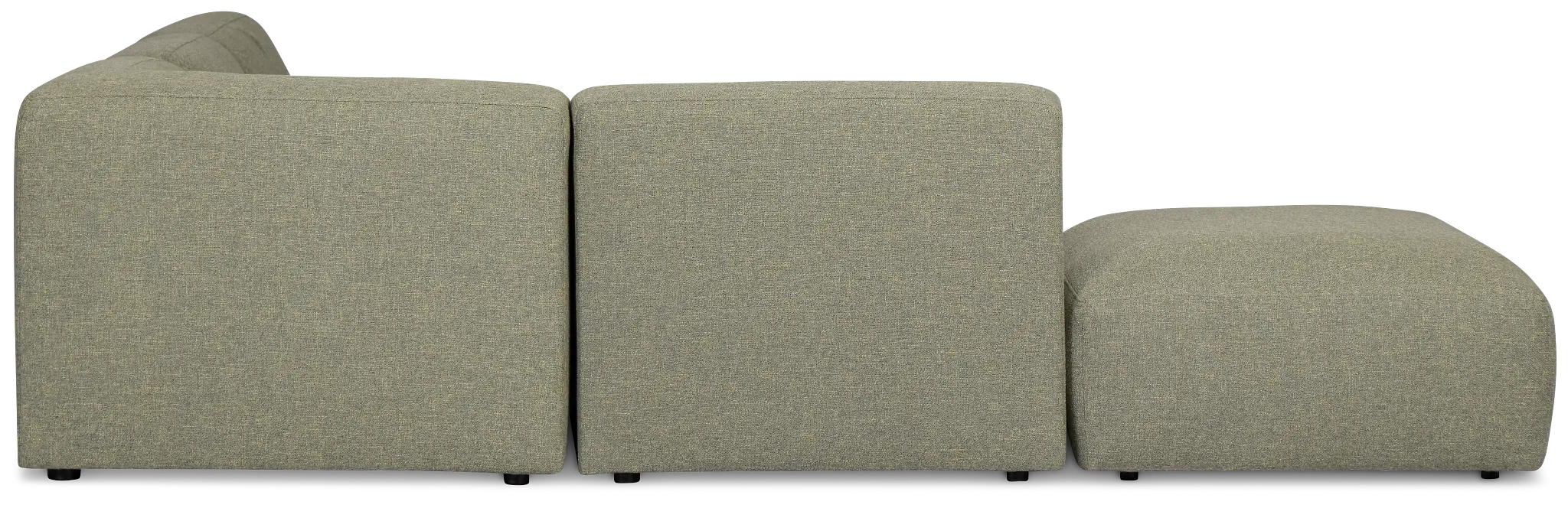 Baylor Green Fabric 5-piece Left Facing Bumper Sectional Baylor Green Fabric 5-piece Left Facing Bumper Sectional