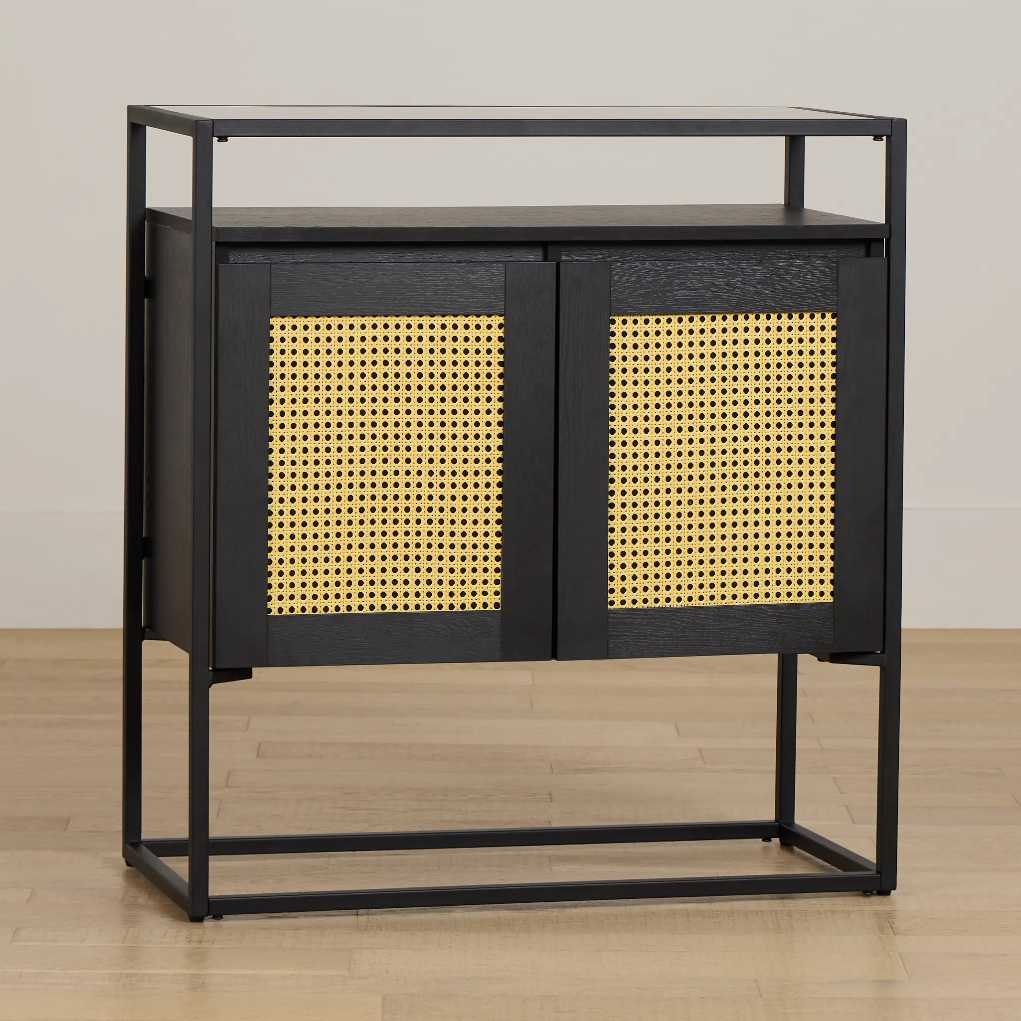 Dax Black Two-door Cabinet Dax Black Two-door Cabinet