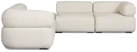 Celeste Light Beige Fabric 5-piece Modular Sectional With Corner Ottoman