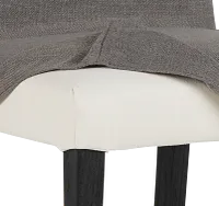 Harbor Dark Gray Short Slipcover Chair With Dark-tone Leg