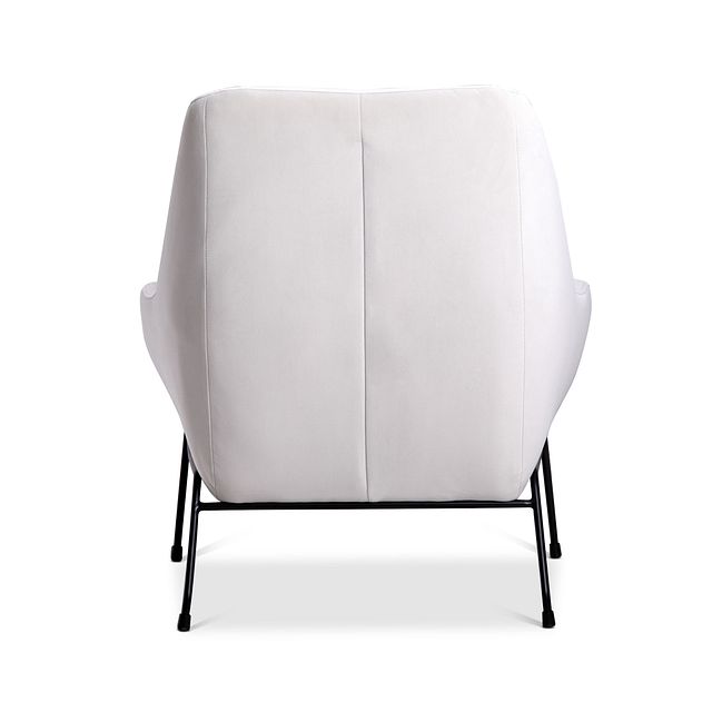 Xena Pewter Velvet Accent Chair