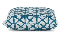 Shibori Teal 20" Indoor/outdoor Square Accent Pillow