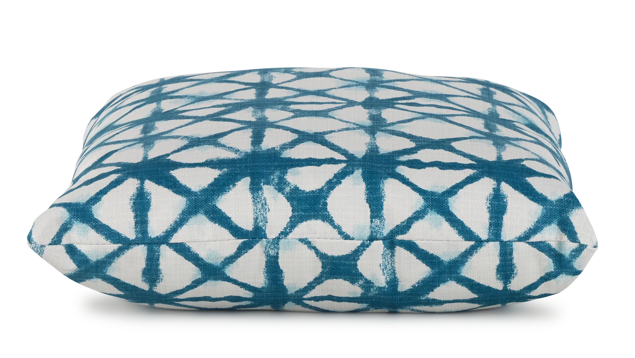 Shibori Teal 20" Indoor/outdoor Square Accent Pillow