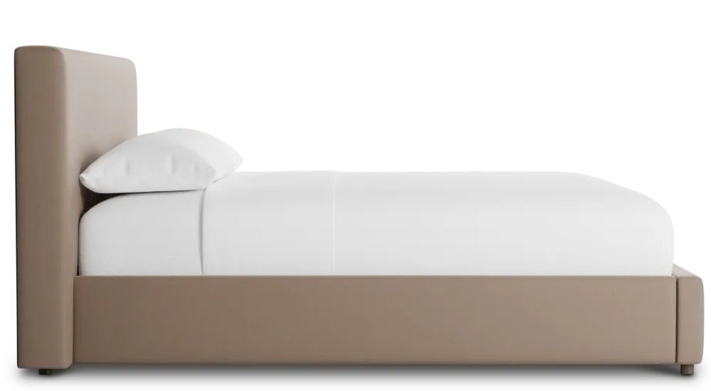 Grayton Joya Beige 44" Upholstered Platform Bed