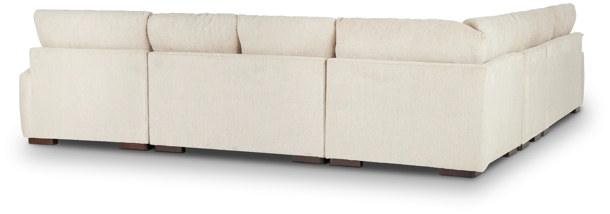 Alpha Beige Fabric Large Right Chaise Sectional Alpha Beige Fabric Large Right Chaise Sectional