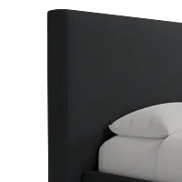 Grayton Elite Black 54" Upholstered Platform Bed