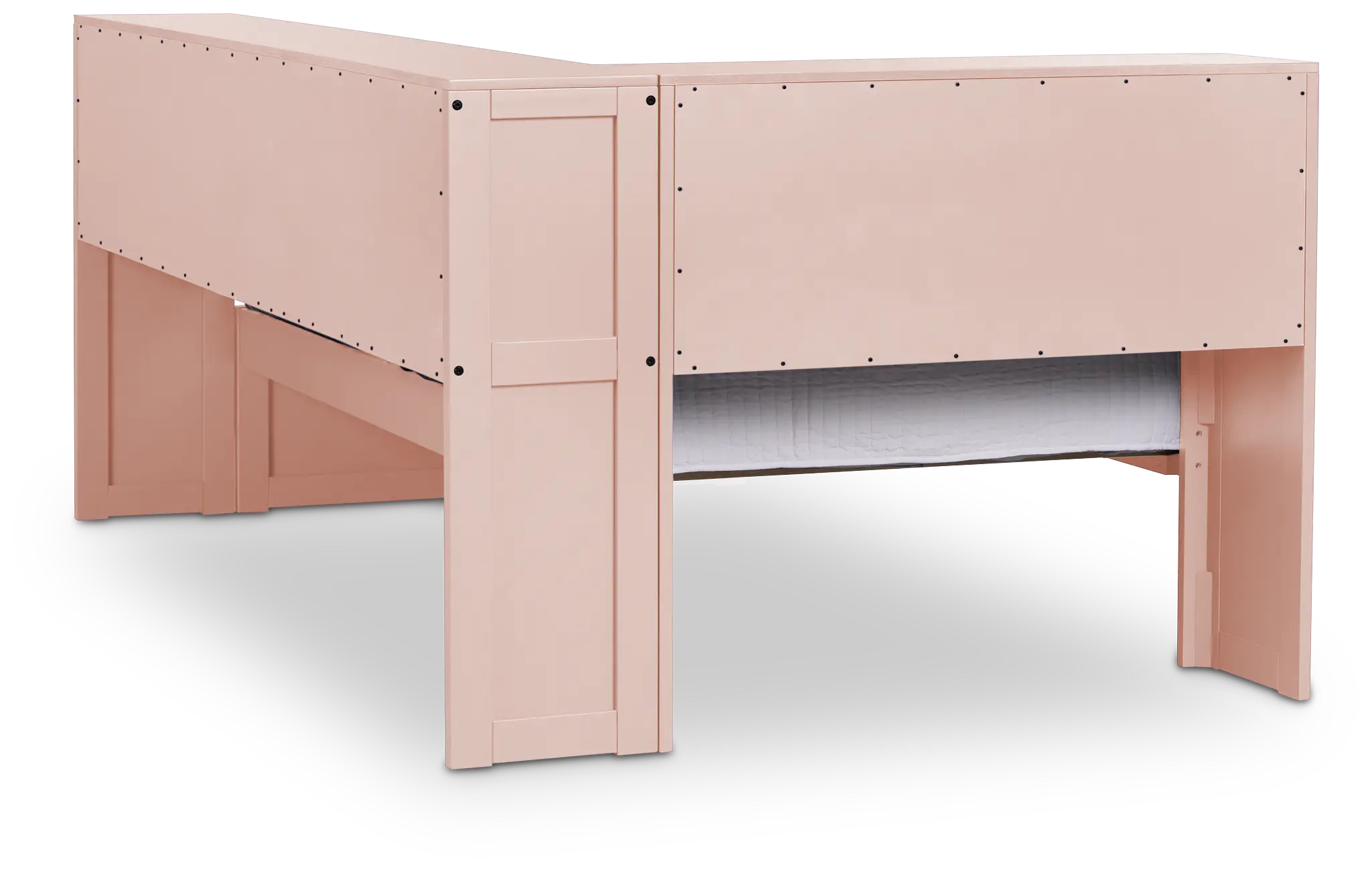 Charleston Pink Corner Bookcase Bed Charleston Pink Corner Bookcase Bed