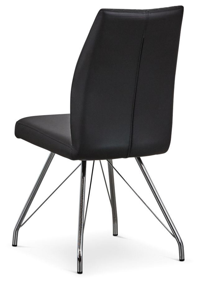 Lima Black Upholstered Side Chair