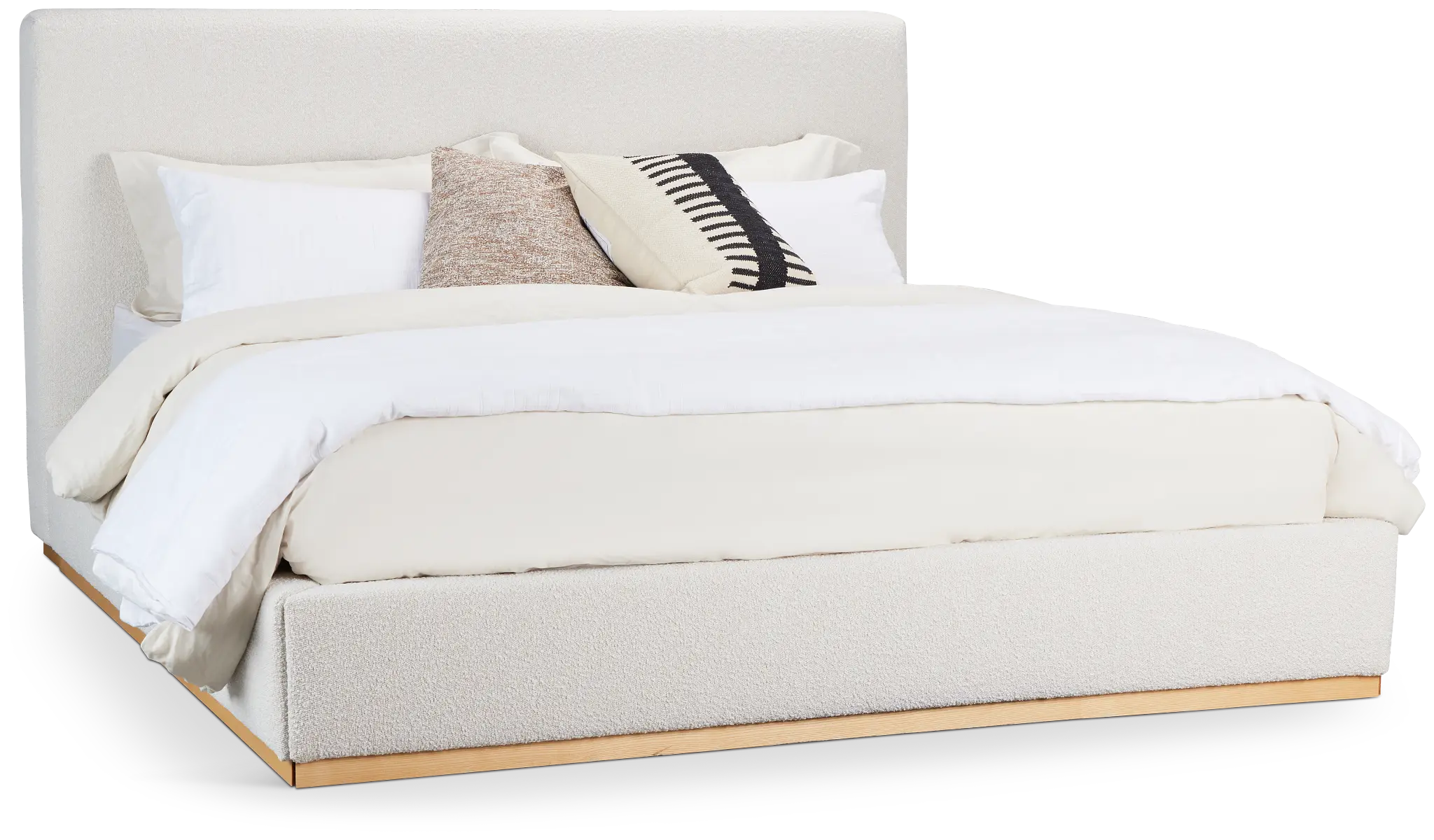 Calabasas Beige Uph Panel Bed Calabasas Beige Uph Panel Bed