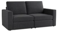 Citymod Dark Gray Fabric 2-piece Modular Sofa