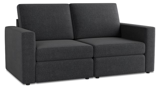 Citymod Dark Gray Fabric 2-piece Modular Sofa