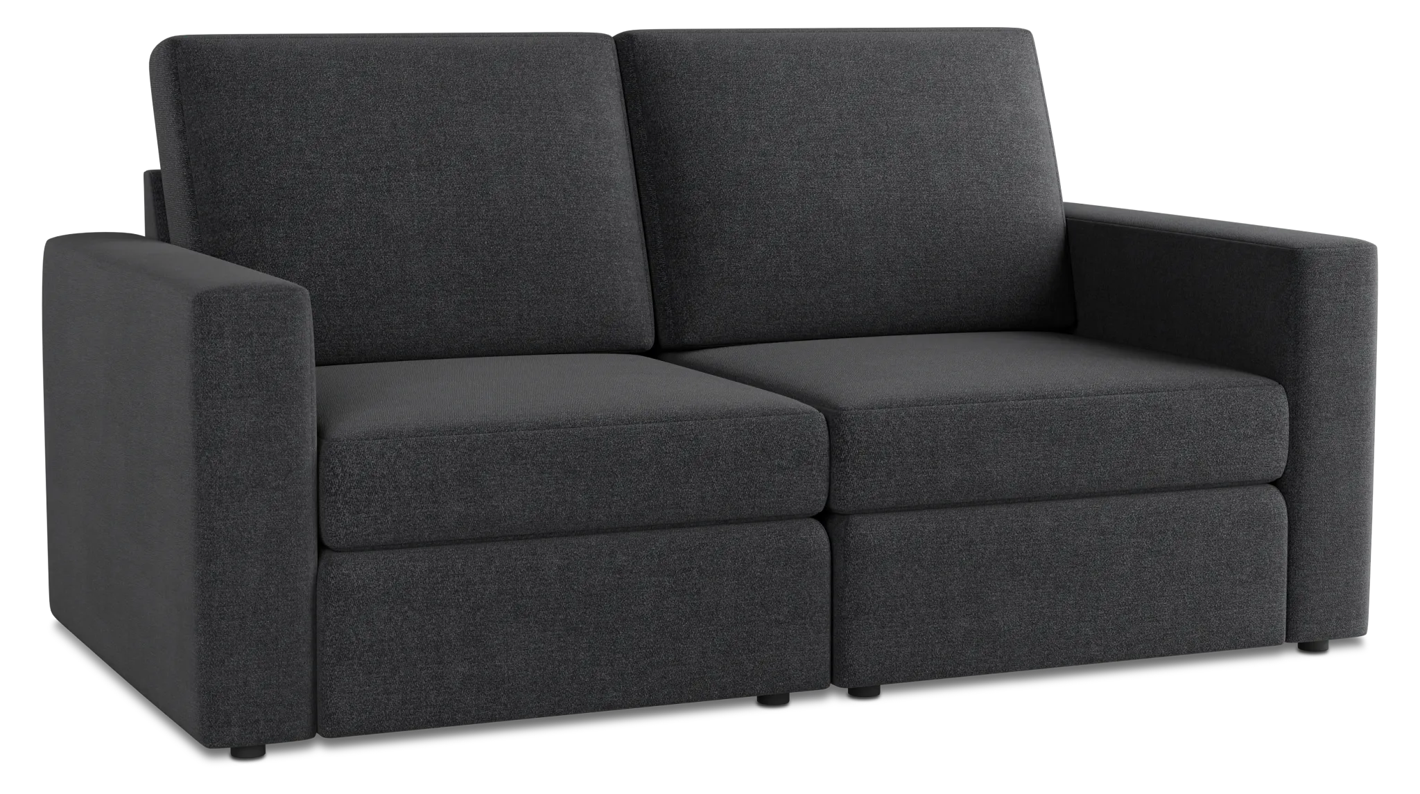 Citymod Dark Gray Fabric 2-piece Modular Sofa