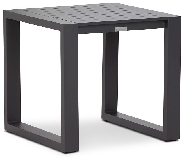 Linear2 Dark Gray Aluminum End Table (3)