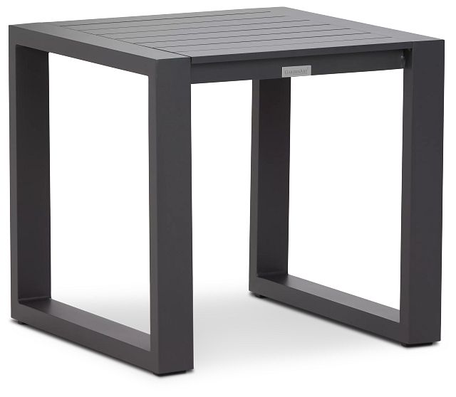 Linear2 Dark Gray Aluminum End Table