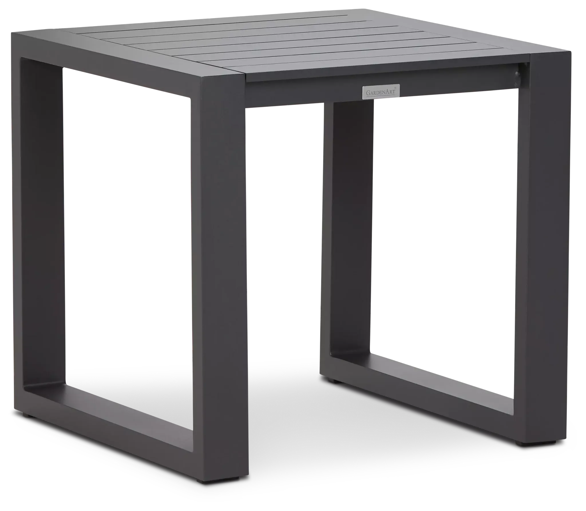 Linear2 Dark Gray Aluminum End Table