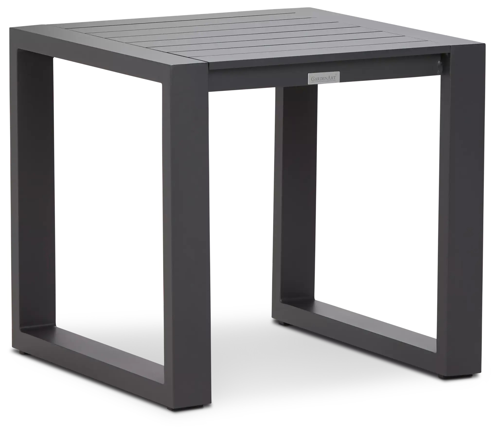 Linear2 Dark Gray Aluminum End Table Linear2 Dark Gray Aluminum End Table