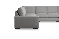 Edgewater Victory Gray Large Right Chaise Sectional