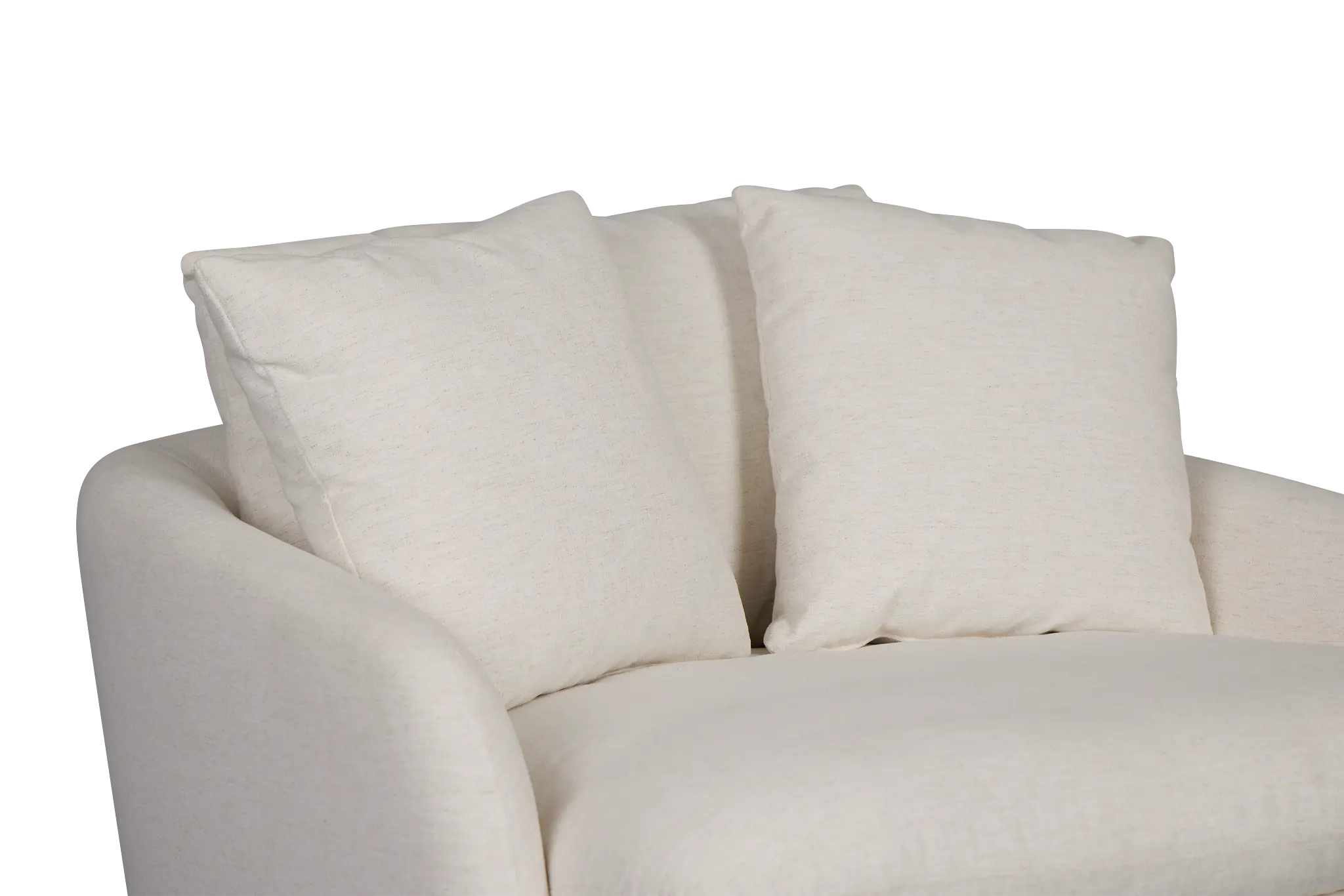 Serena White Fabric Swivel Chair Serena White Fabric Swivel Chair