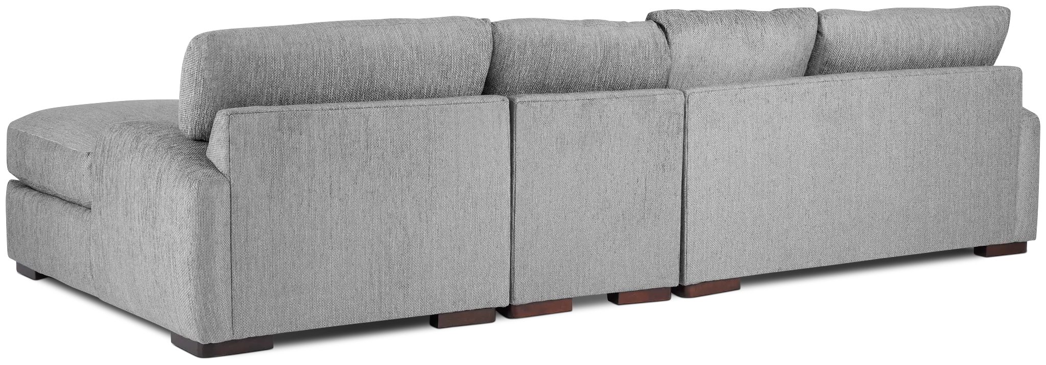 Alpha Light Gray Fabric Small Right Chaise Sectional Alpha Light Gray Fabric Small Right Chaise Sectional