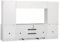 Newport White Door Entertainment Wall