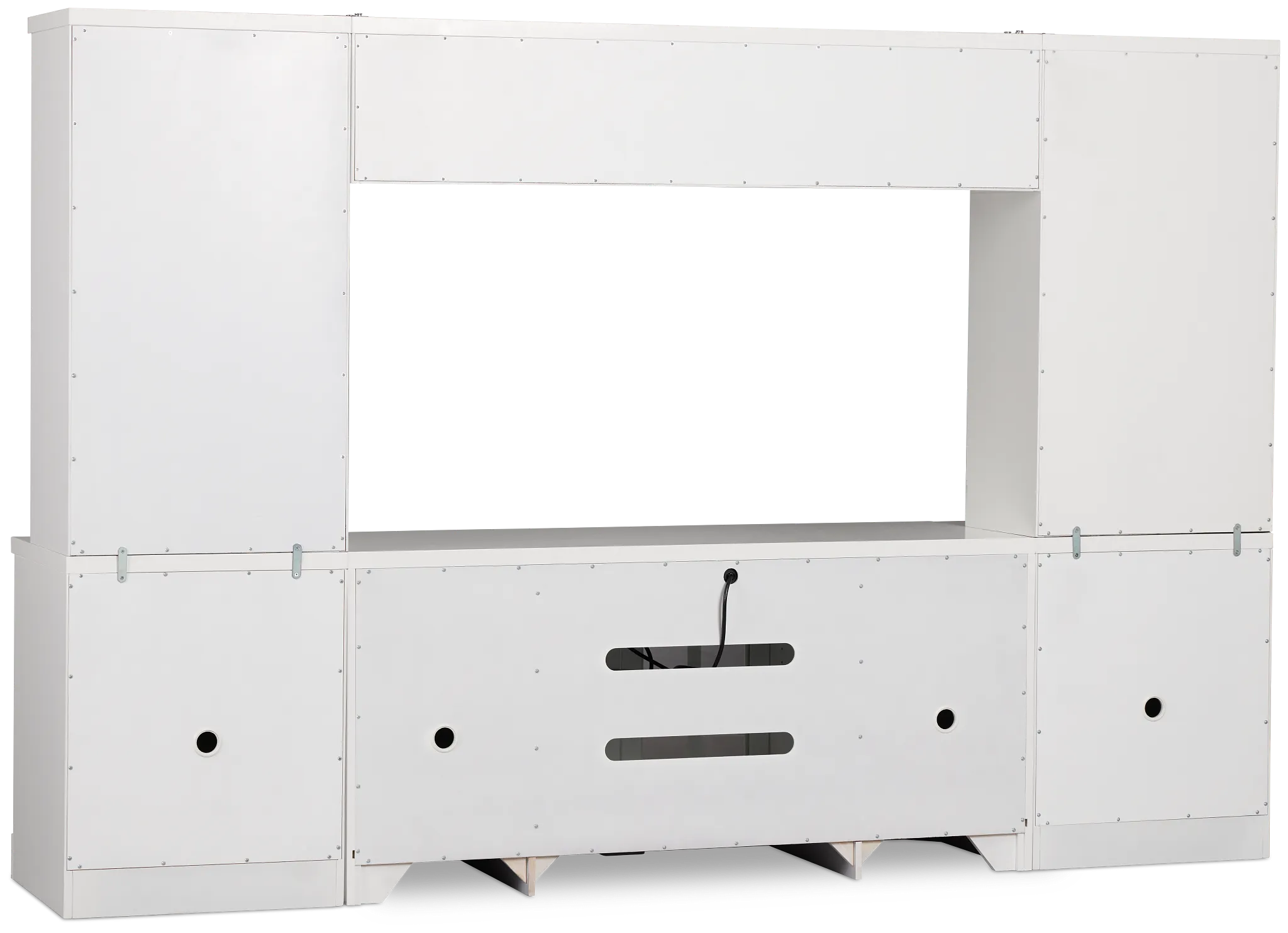 Newport White Door Entertainment Wall