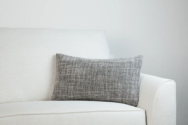 Sutton Gray Lumbar Accent Pillow