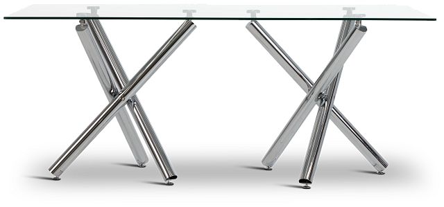 Quincy Gray Glass Table