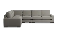 Edgewater Maguire Pewter Medium Two-arm Sectional