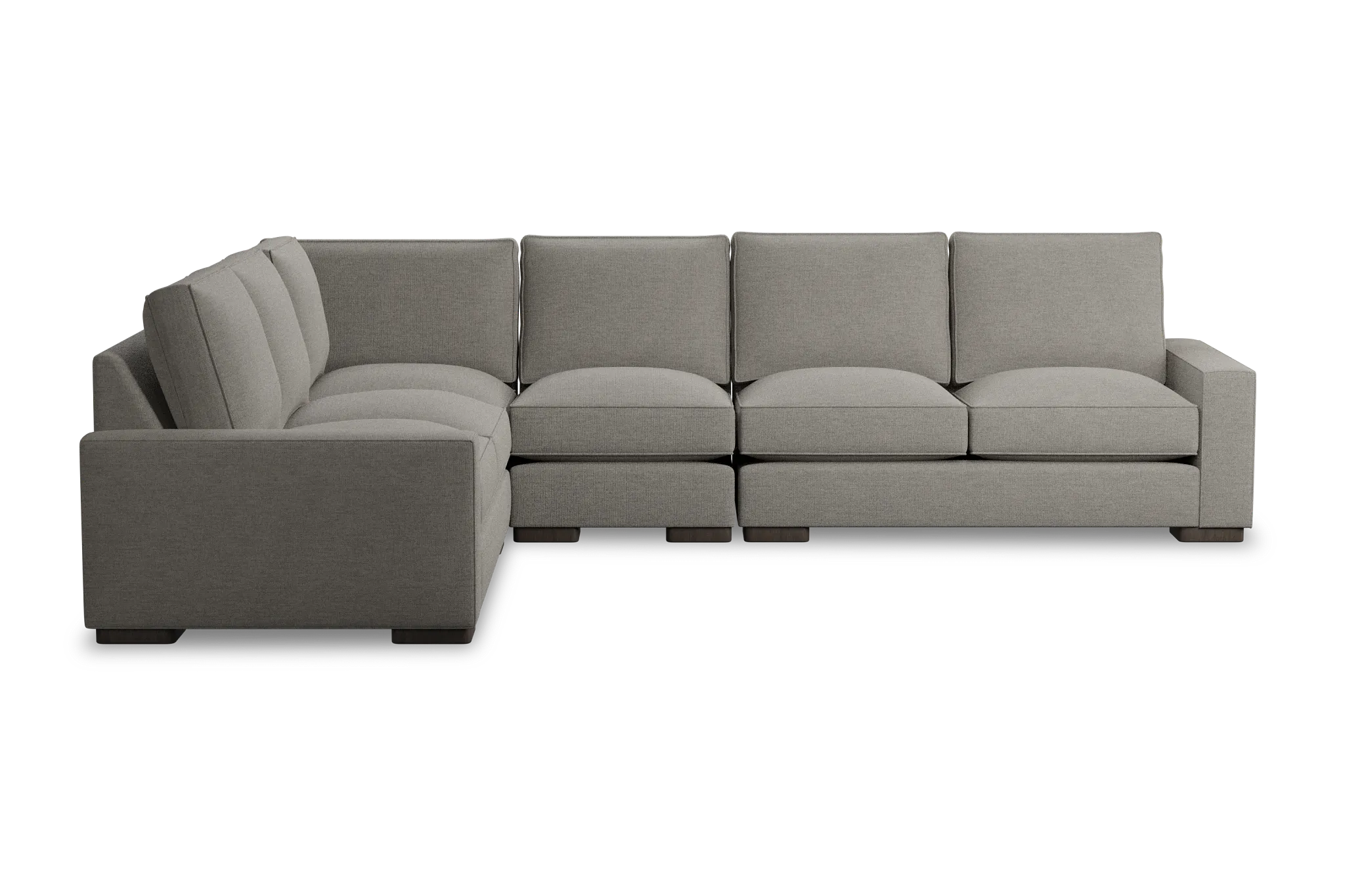 Edgewater Maguire Pewter Medium Two-arm Sectional
