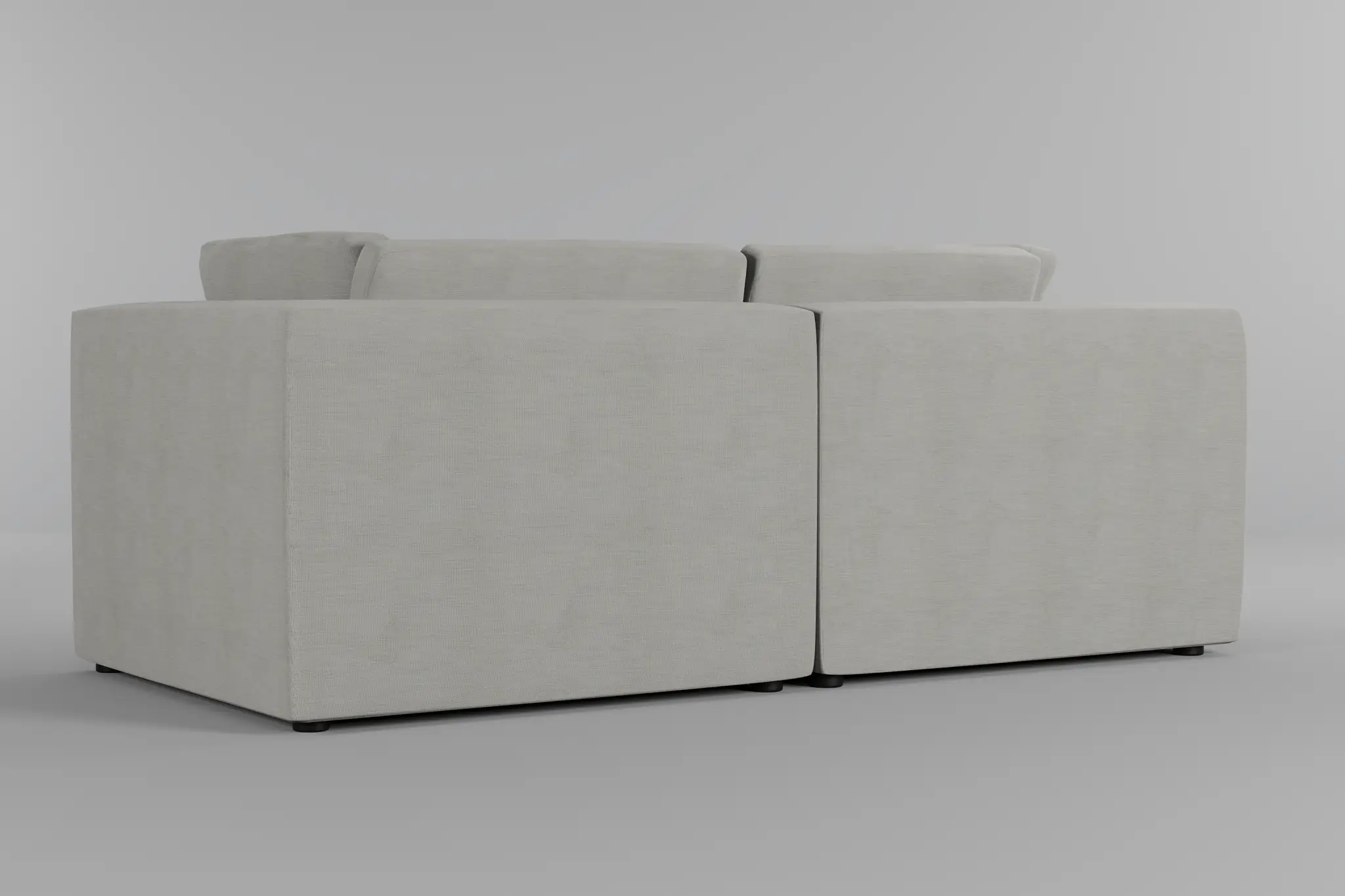 Destin Maguire Ivory Fabric 2-piece Modular Sofa Destin Maguire Ivory Fabric 2-piece Modular Sofa