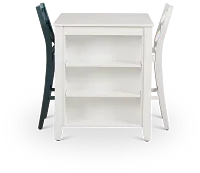 Edgartown White Storage High Table & Mixed Barstools