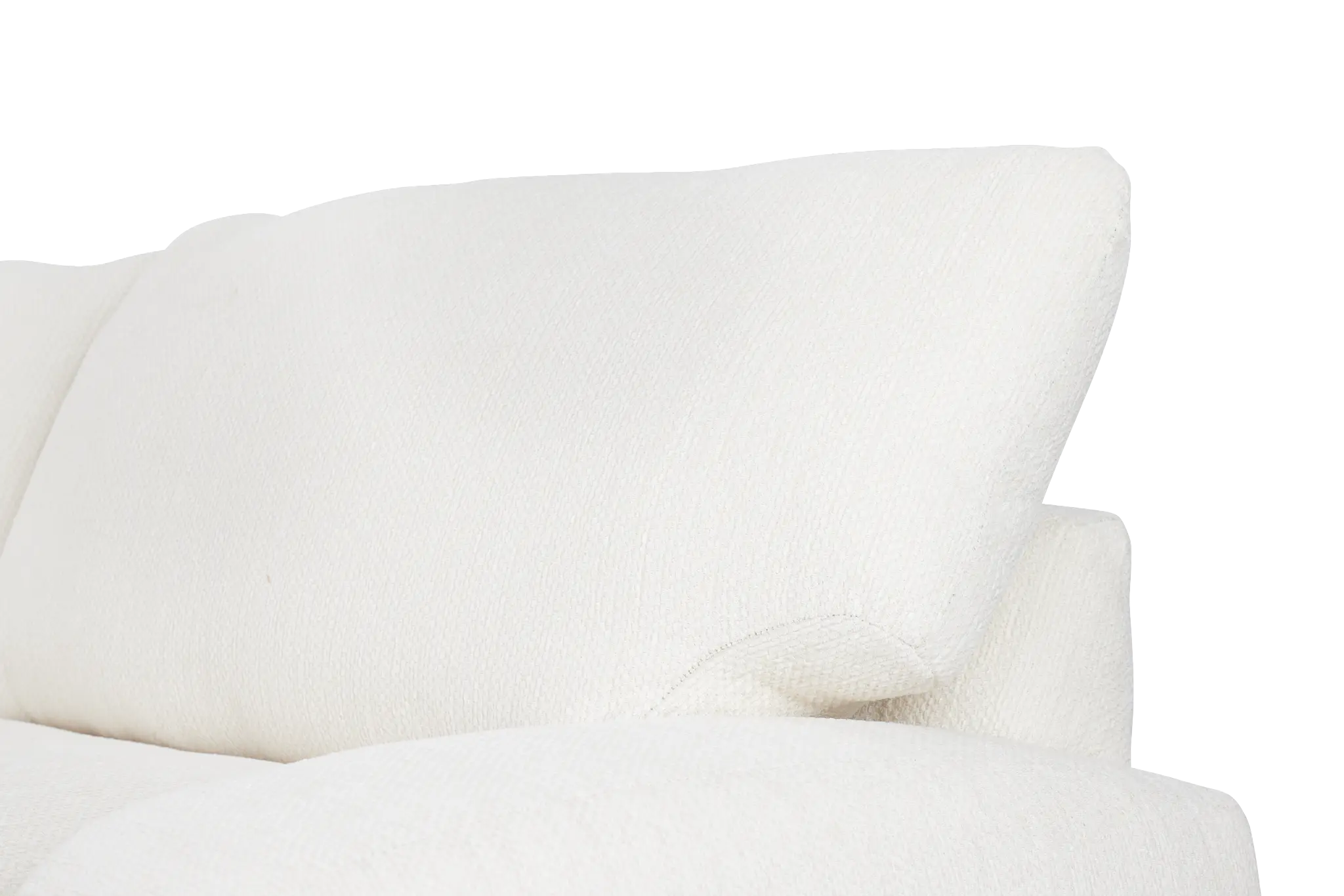 Alpha White Fabric Large Right Chaise Sectional Alpha White Fabric Large Right Chaise Sectional