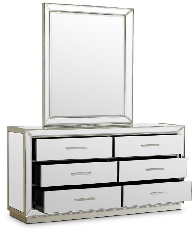 Monroe Mirrored Dresser & Mirror (2)