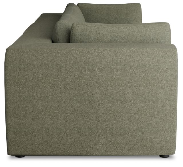Destin Sutton Green Fabric 3 Piece Modular Sofa