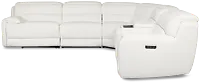 Jett White Micro Medium Triple Power 2-arm Sectional