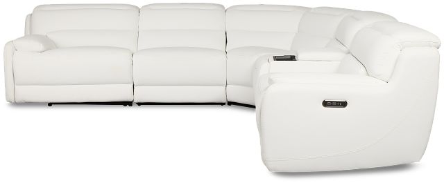 Jett White Micro Medium Triple Power 2-arm Sectional